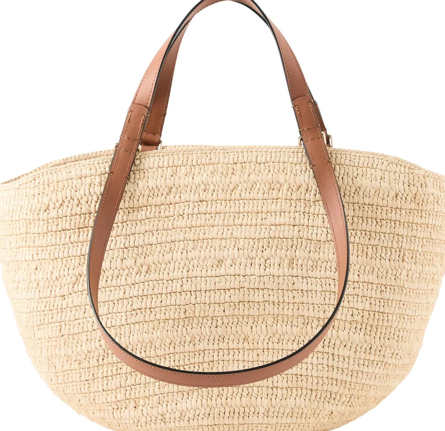 Korbtasche Paula's Ibiza 'Eclipse Basket Medium' Natural/Tan