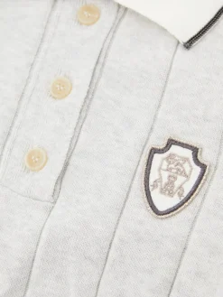Kurzarm Poloshirt Weiß