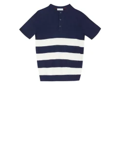 Kurzarm Pullover Marineblau