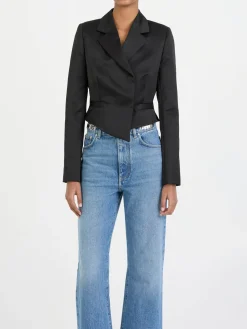 Kurzer Blazer Schwarz