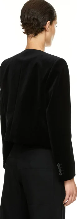 Kurze Samtjacke 'Patti' Schwarz