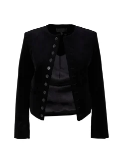 Kurze Samtjacke 'Patti' Schwarz