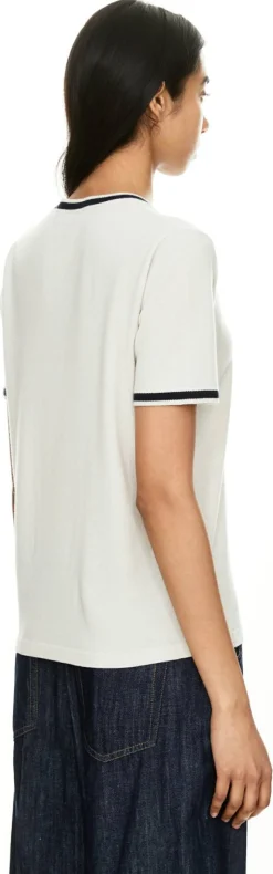 Kurzärmeliger Wollpullover 'Autore' Crème