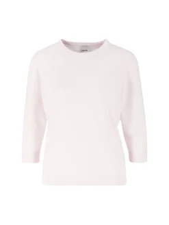 Kurzärmliger Cashmere-Pullover Rosé