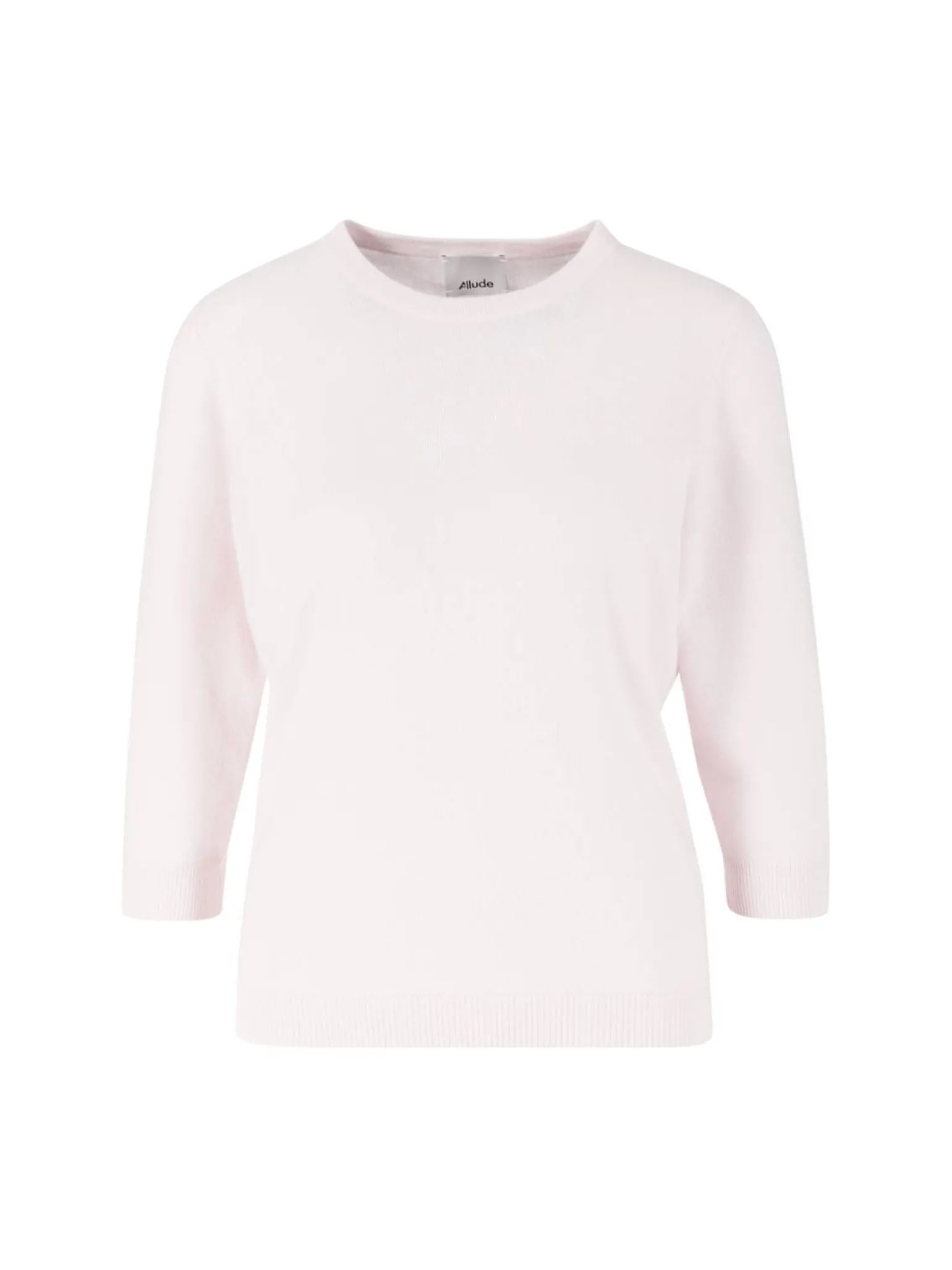 Kurzärmliger Cashmere-Pullover Rosé