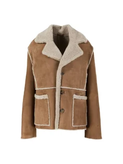 Lammfelljacke Braun
