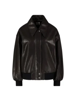 Lammlederjacke 'Shelman' Schwarz