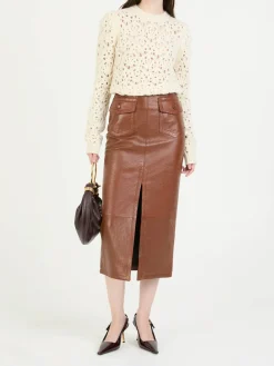 Lammleder-Rock Braun