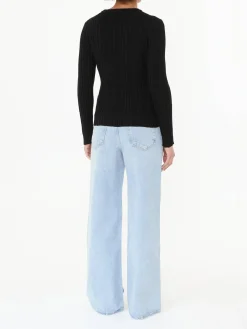 Langarmshirt 'Elsa' Schwarz