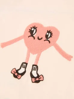 Langarmshirt 'Heart in Shoes' Pink