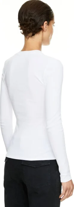 Langarmshirt 'Jordan Henley' Weiß