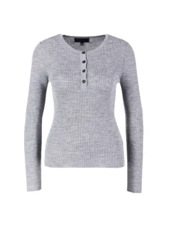 Langarmshirt 'Klarise' Grau