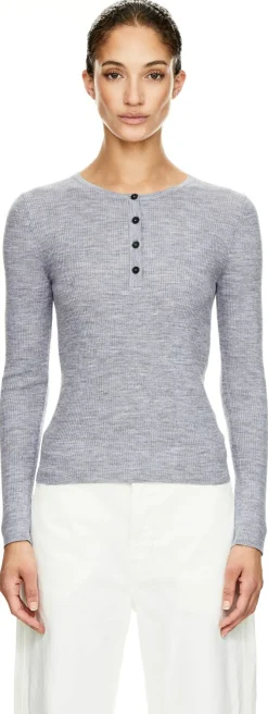 Langarmshirt 'Klarise' Grau