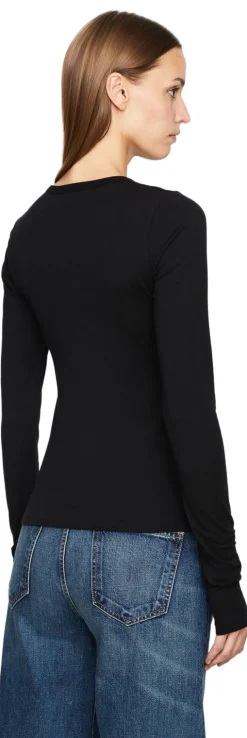 Langarmshirt Schwarz