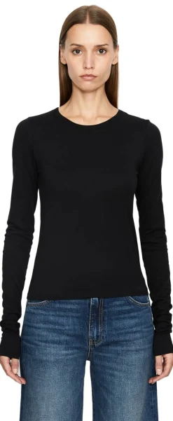 Langarmshirt Schwarz