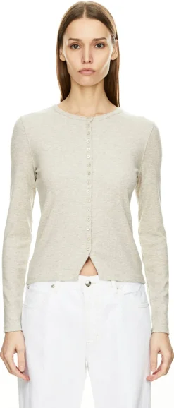 Langarmshirt 'The Rib Splay' Beige