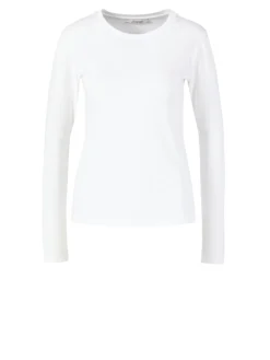 Langarmshirt Weiß