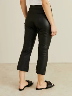 Leder-Culotte Schwarz
