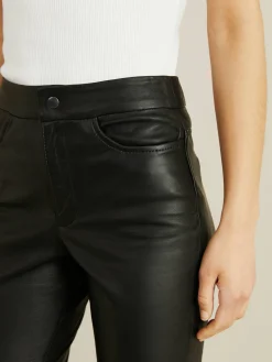 Leder-Culotte Schwarz