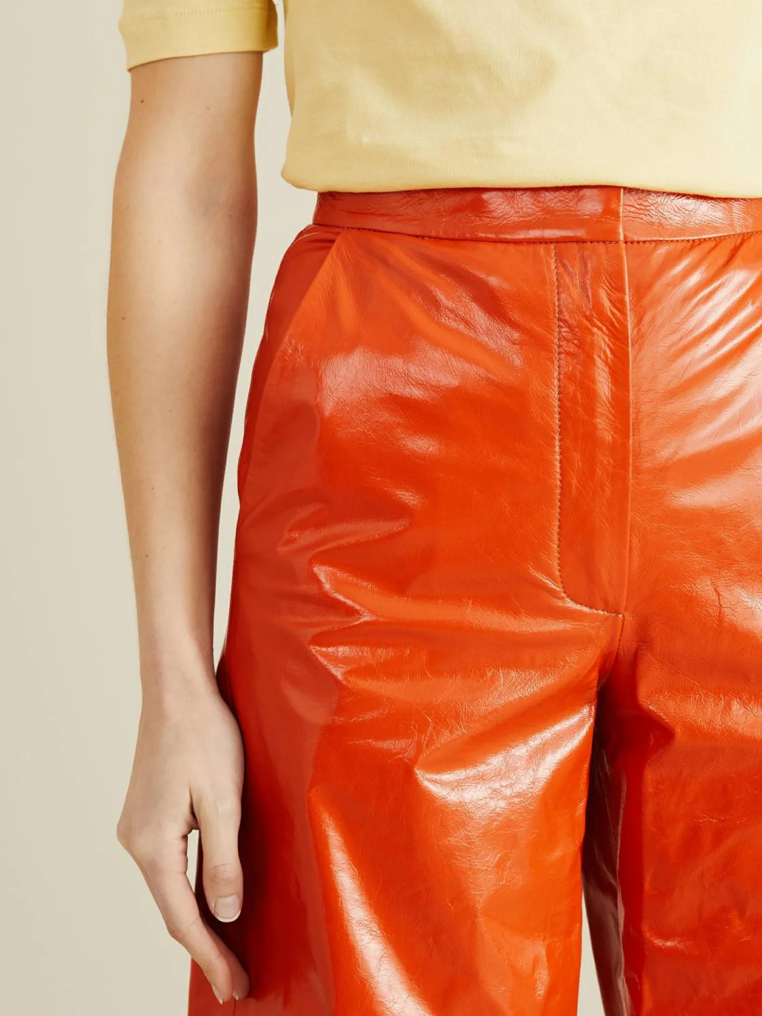 Leder-Culottes 'Maisy' Rot