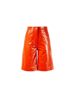 Leder-Culottes 'Maisy' Rot