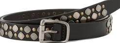 Ledergürtel 'Rio Studs' Dunkelbraun