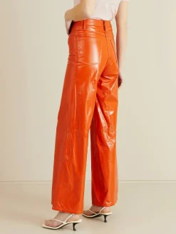 Lederhose 'Ariane' Rot