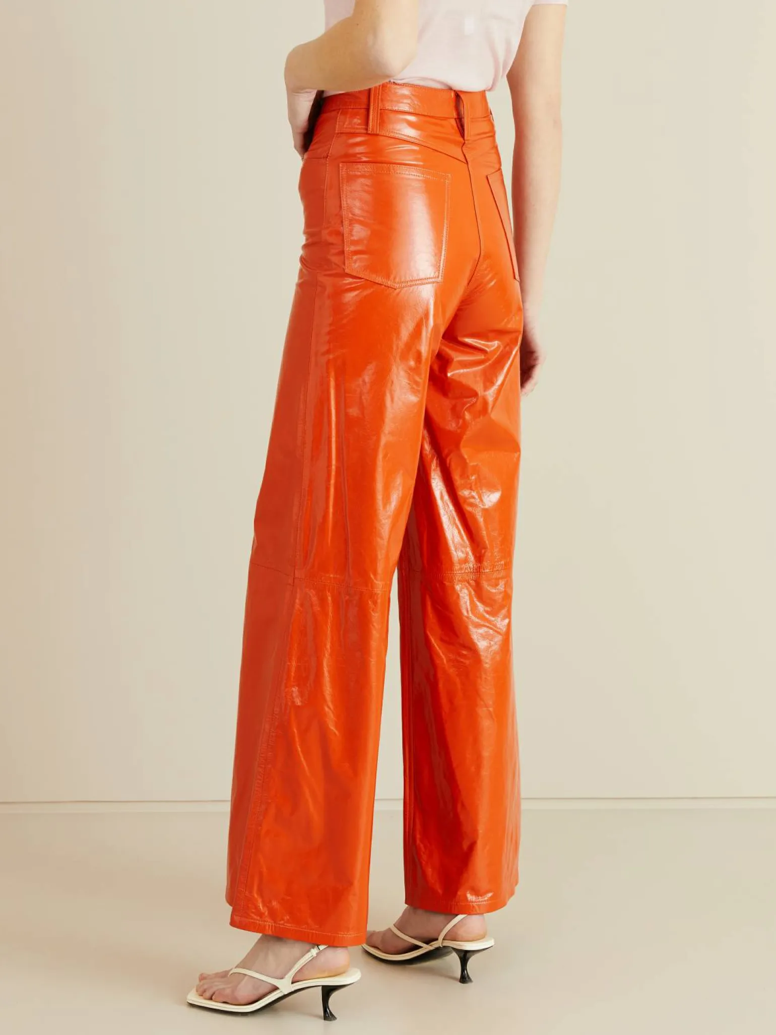 Lederhose 'Ariane' Rot
