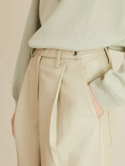 Lederhose 'Cleo' Beige