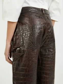 Lederhose 'Scarlett' Braun