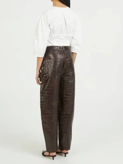 Lederhose 'Scarlett' Braun