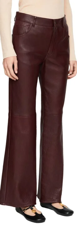Lederhose Violett