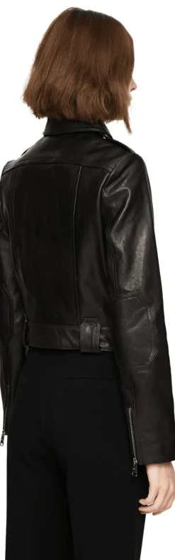 Lederjacke 'Cordelia' Schwarz