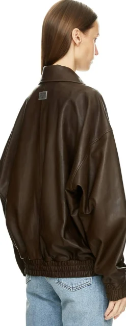 Lederjacke Dunkelbraun