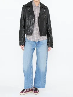Lederjacke 'Nevada' Schwarz