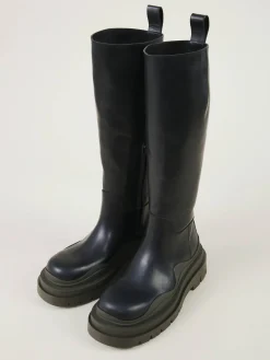 Lederstiefel 'BV Tire High' Schwarz/Camping