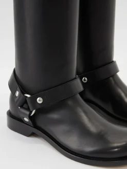 Lederstiefel 'Campo' Schwarz