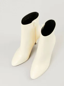 Leder-Stiefeletten '68 95' Crème