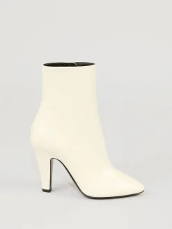 Leder-Stiefeletten '68 95' Crème
