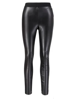 Leggings in Lederoptik Schwarz