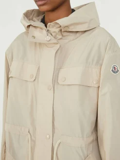 Leichter Parka aus Taft 'Mantio' Beige