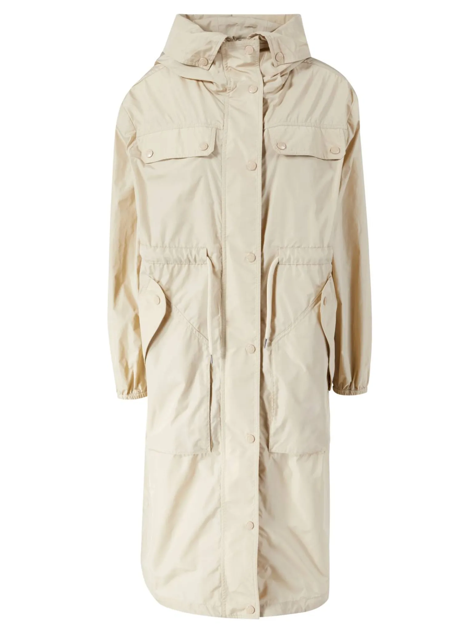 Leichter Parka aus Taft 'Mantio' Beige