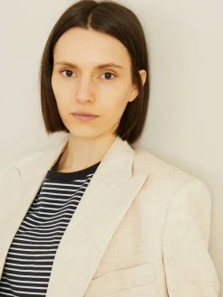 Leinenblazer 'Adley' Crème