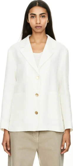 Leinenblazer 'Carlotta' Weiß