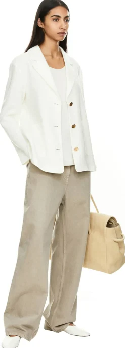 Leinenblazer 'Carlotta' Weiß