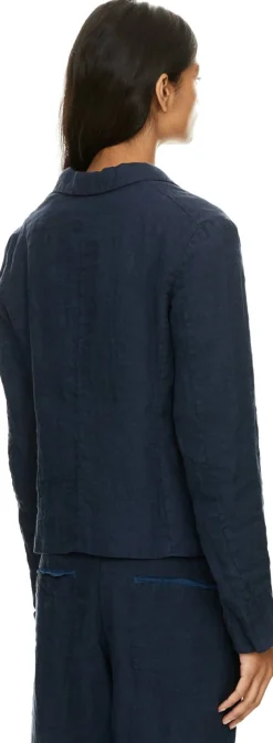 Leinenblazer Marineblau