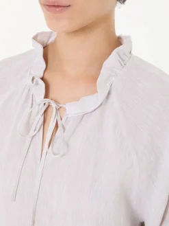 Leinenbluse Beige