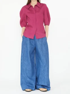 Leinenbluse 'Sansi' Pink