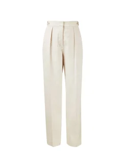 Leinengemisch Hose Crème