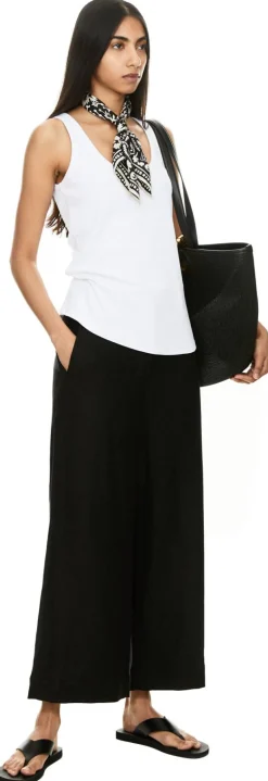 Leinenhose 'Abissi' Schwarz